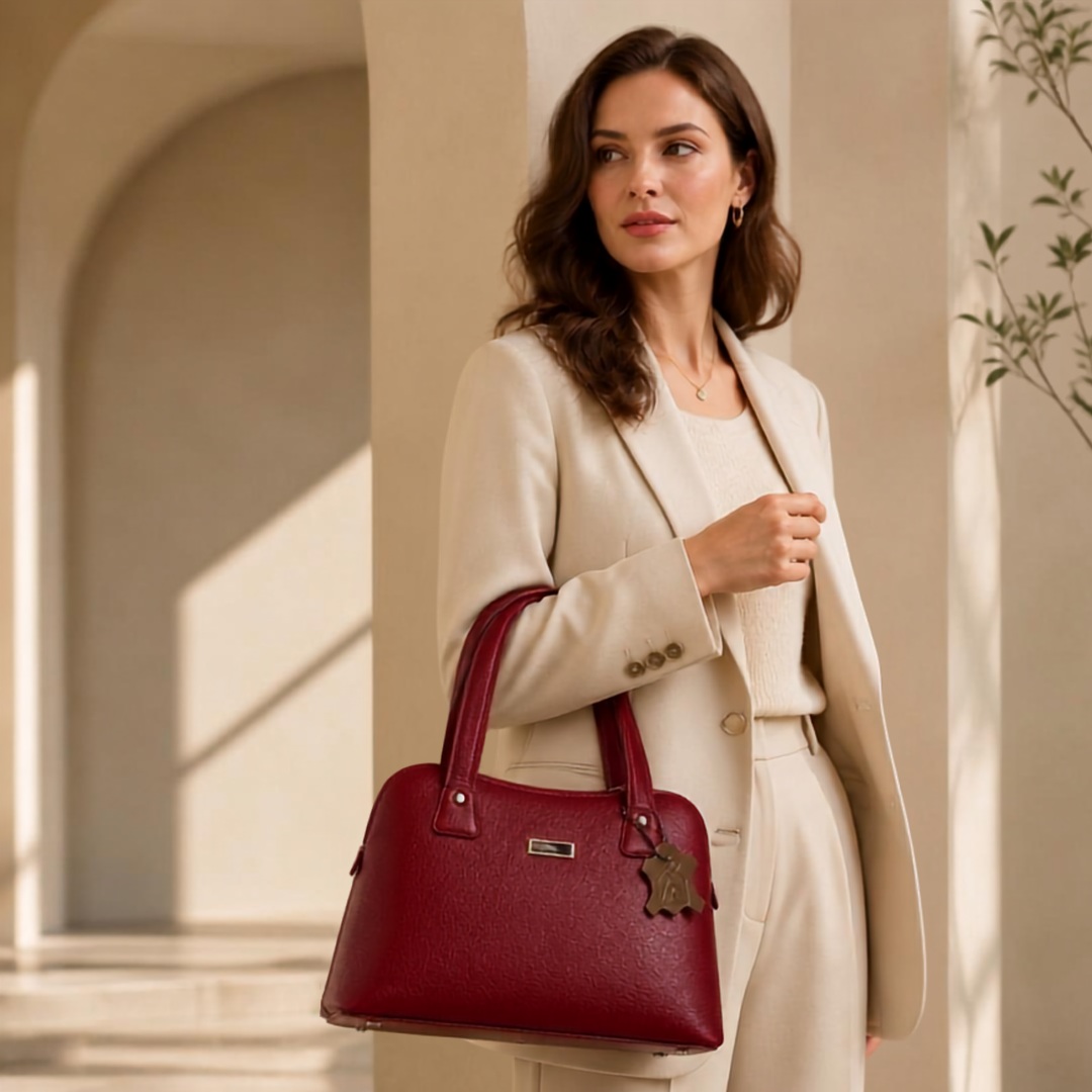 Burgundy Leather Tote